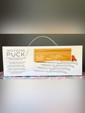 Wolfgang Puck 4 Piece Stainless Steel Steak Knife Set